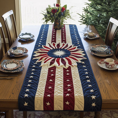 Starburst Glory WJ1306037CL Quilted Table Runner