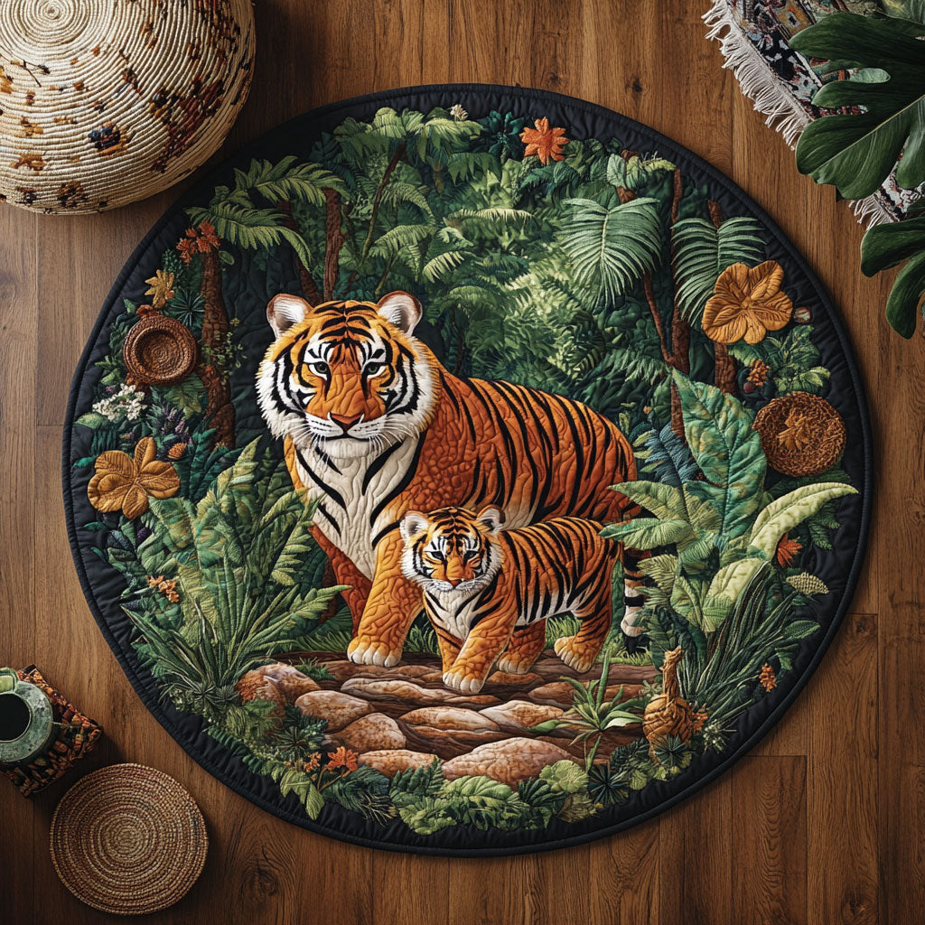 Fierce and Gentle WJ2705036CL Quilted Round Mat