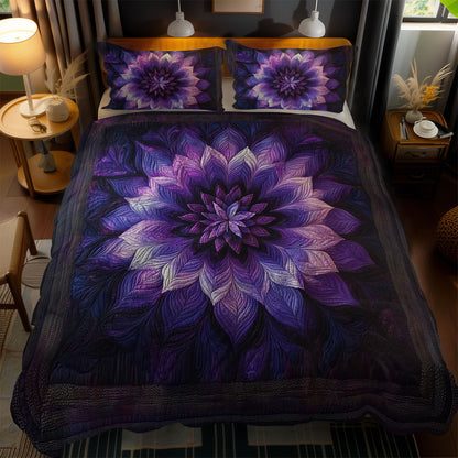 Royal Purple Flower WN1303190CL Duvet Cover Set