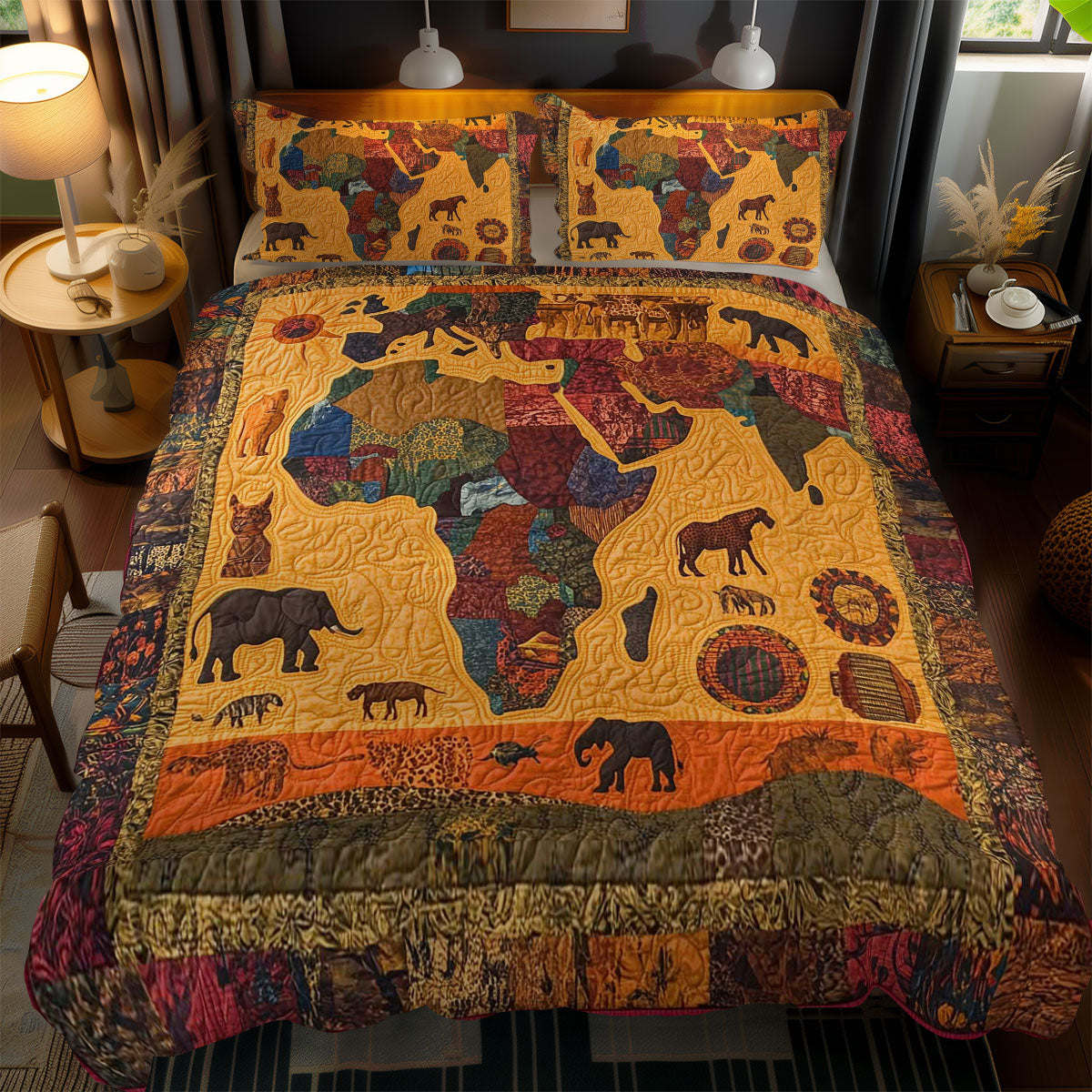 Mystical African Safari WN1103133CL Duvet Cover Set