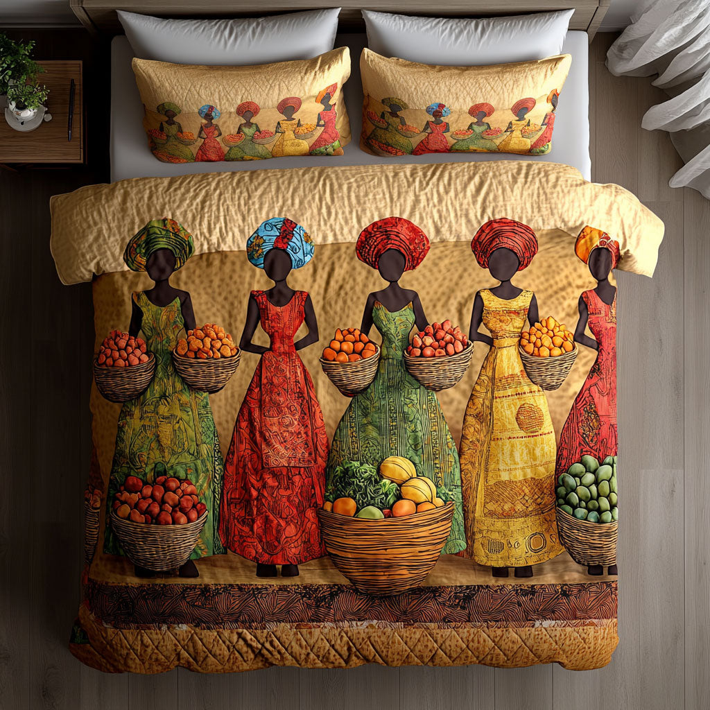 African Women Grace WN0701010CL Duvet Cover Set