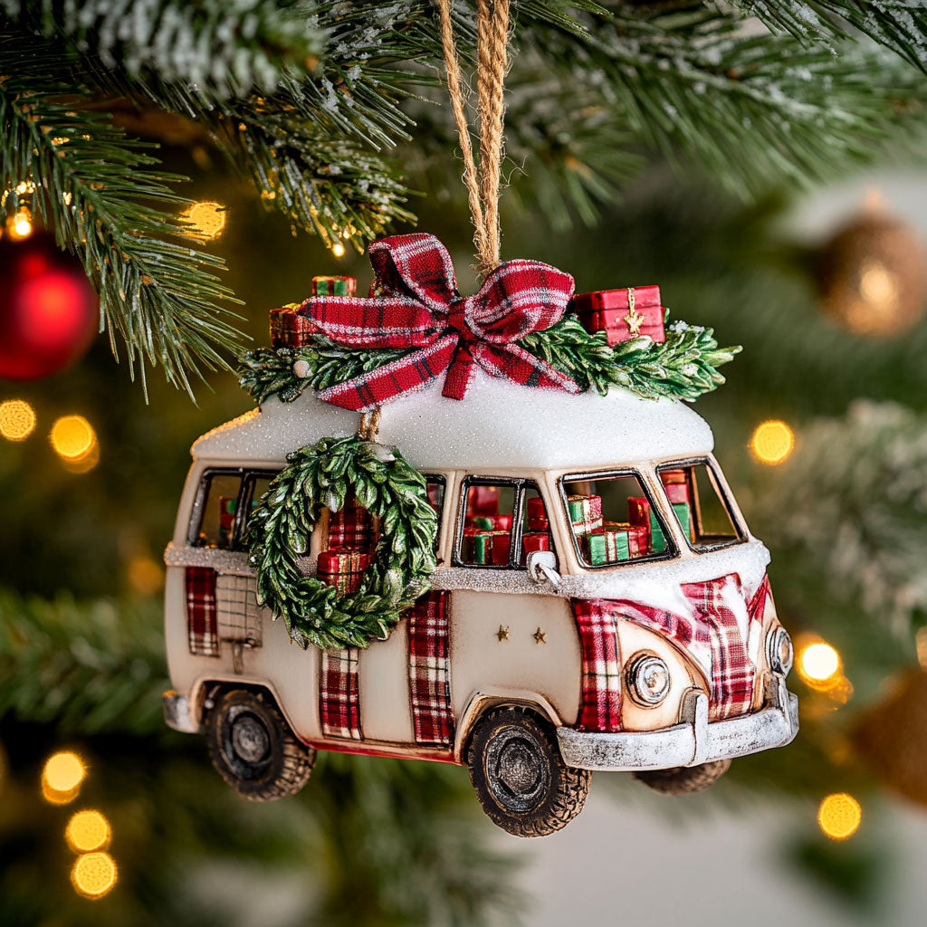Snowlight Camper Van WN0411084CL Christmas Ornament