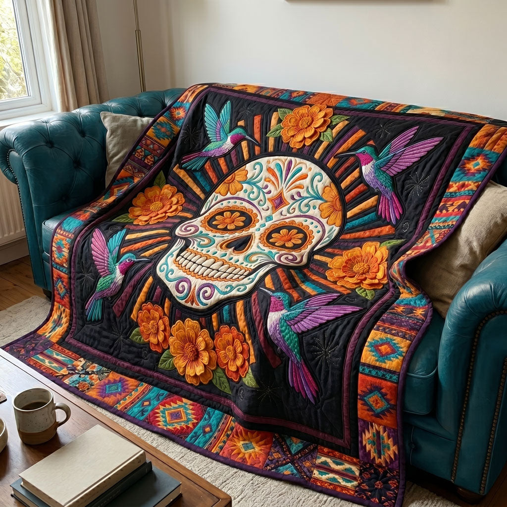 Radiant Sugar Skull Fiesta WN2404010CL Quilt