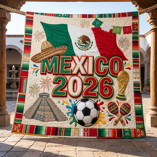 Mexico 2026 Fiesta Soccer WN1704012CL Quilt