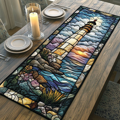Coastal Lighthouse CW1301166CL Quilted Table Runner