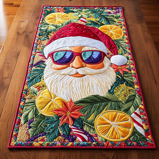 Sunny Santa WN1605053CL Quilted Table Runner