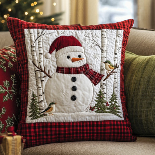 Christmas Snowman XR1210008CL Quilt Pillow Case
