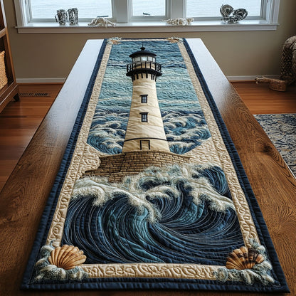 Beacon Waves CP1601060CL Quilted Table Runner