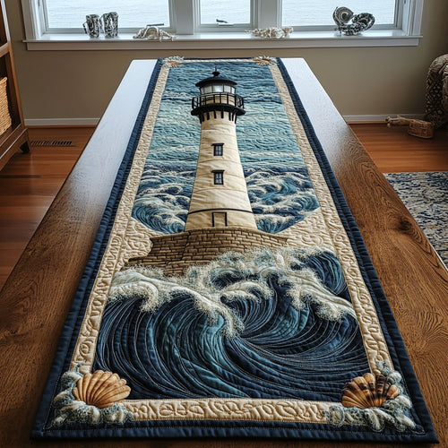 Beacon Waves CP1601060CL Quilted Table Runner