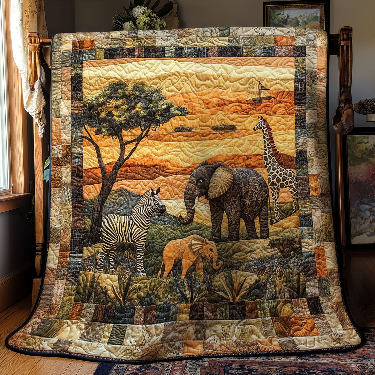 African Wilderness WN0403015CL Quilt