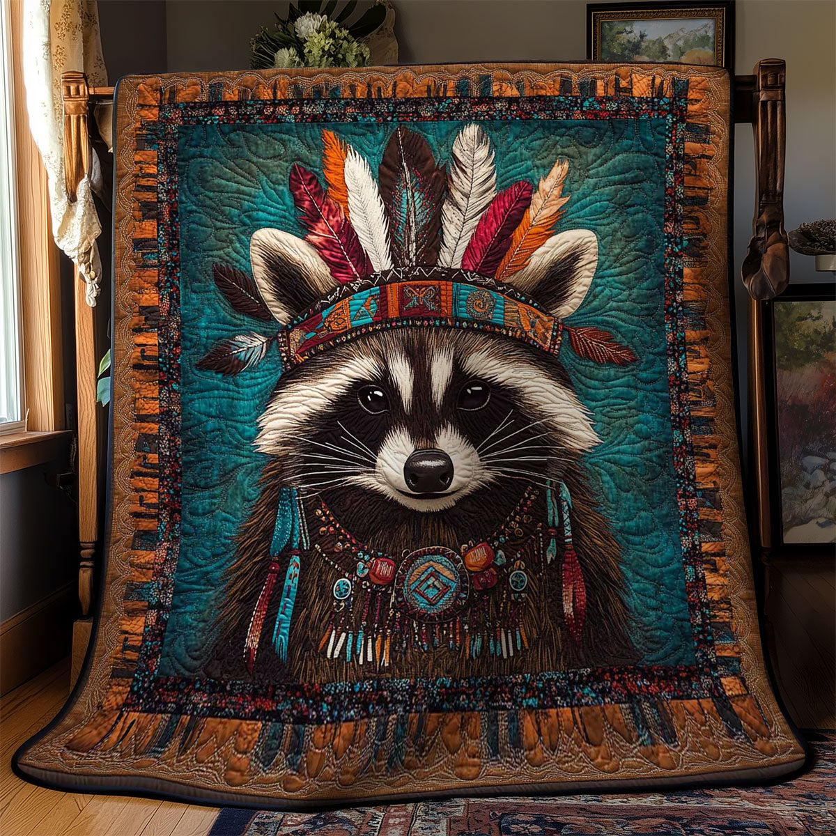 Sacred Raccoon WN2401005CL Quilt