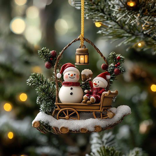 Snowman Christmas Duo WN1112086CL Christmas Ornament
