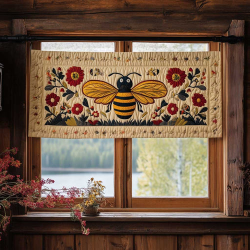 Garden Bee WN1803080CL Quilted Valance