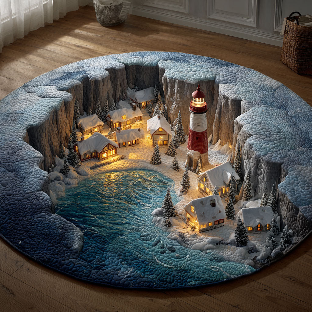 Winter Coast Glow CW2811018CL Quilted Round Mat