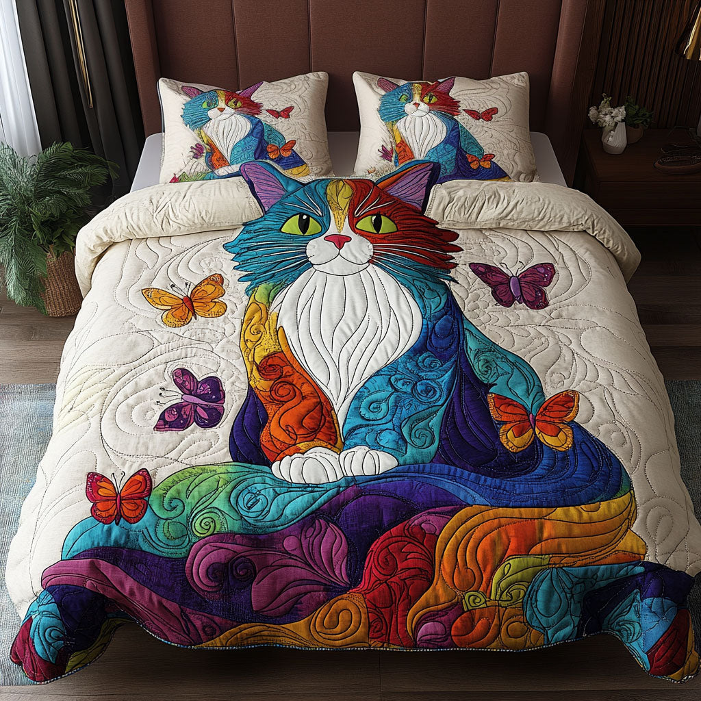 Butterfly Cat WN0701036CL Duvet Cover Set