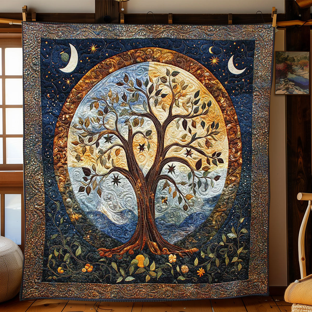 Lunar Tree Of Life WN0601052CL Quilt