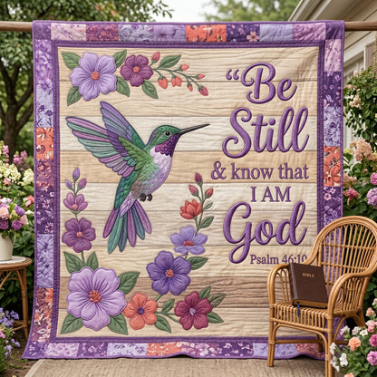 Hummingbird Be Still XR2004015CL Quilt