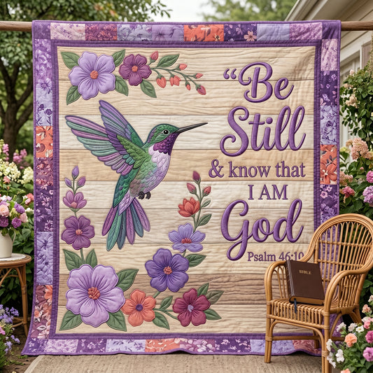 Hummingbird Be Still XR2004015CL Quilt