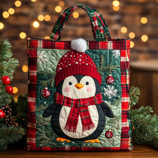 Joyful Penguin CW3110030CL Quilted Tote Bag