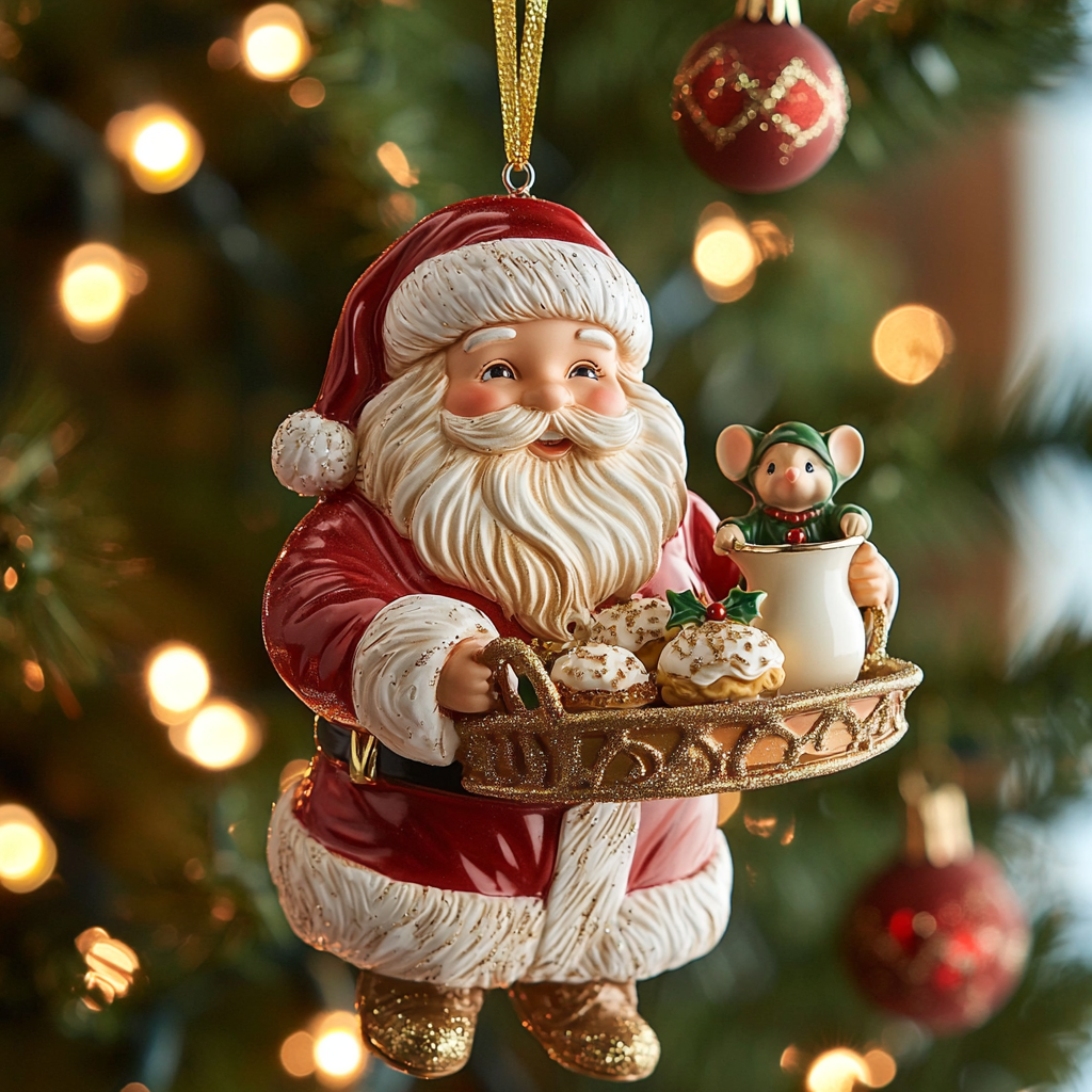 Cheery Santa CP2811024CL Christmas Ornament