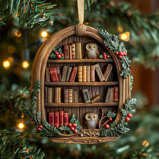 Holly Owl WN2711026CL Christmas Ornament