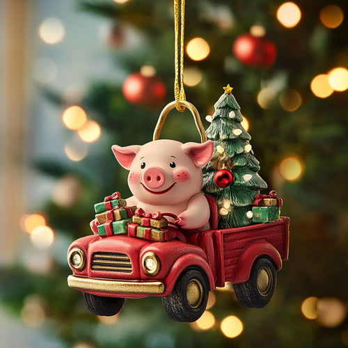 Christmas Pig WN2511008CL Christmas Ornament