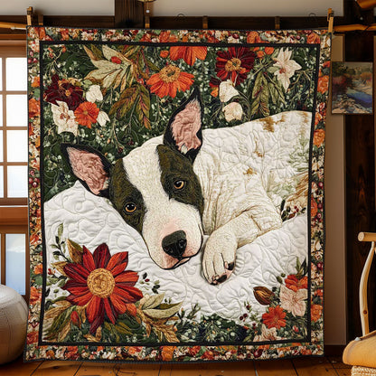 Golden Bull Terrier WN0802017CL Quilt