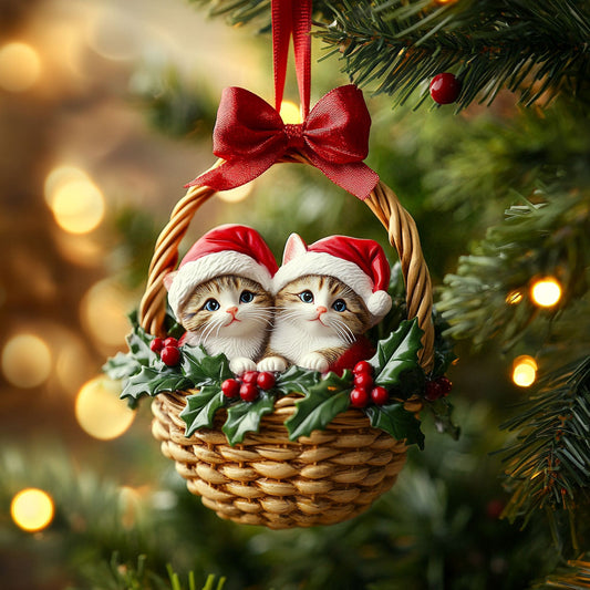 Cat Holiday Magic WN0811022CL Christmas Ornament