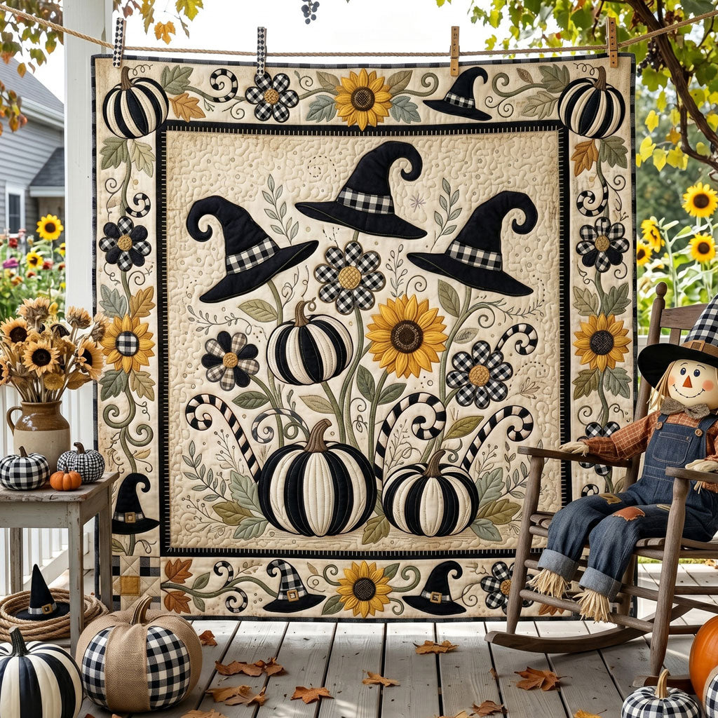 Buffalo Plaid Pumpkin Bloom WN2506006CL Quilt