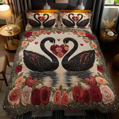 Valentine Black Swans WN0201068CL Duvet Cover Set