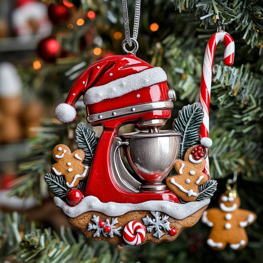 Winter Cream Flour Mixer Machine WN0411103CL Christmas Ornament