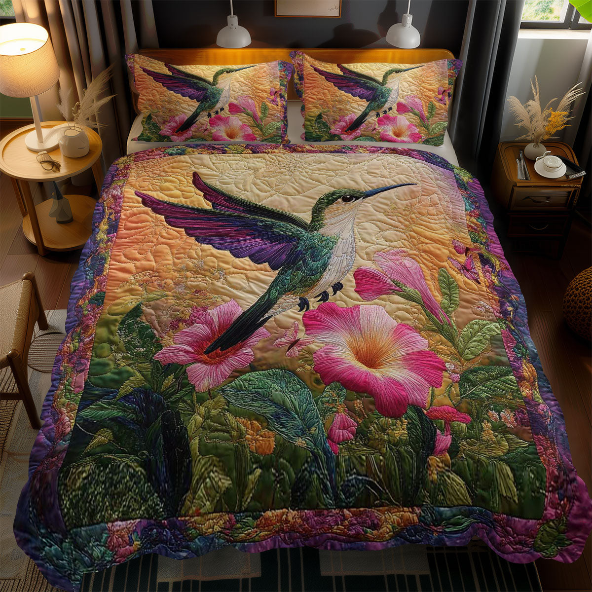 Hummingbird Paradise WN0802075CL Duvet Cover Set