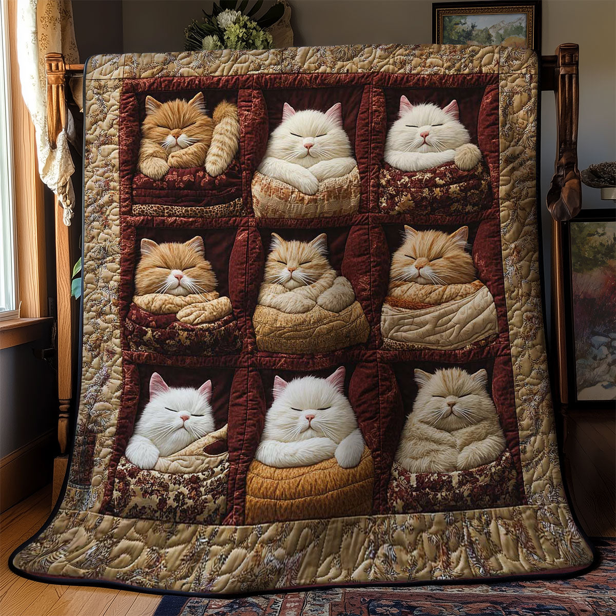 Dreamy Cat Patchwork WN1103056CL Quilt