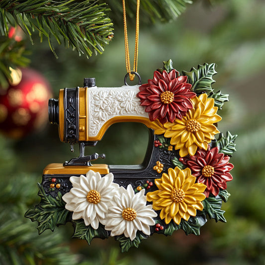 Morning Bloom Sewing Machine WN2110074CL Christmas Ornament