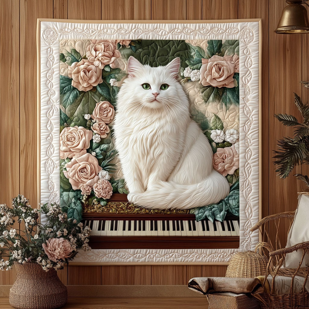 Heirloom Piano Cat KL1301049CL Quilt