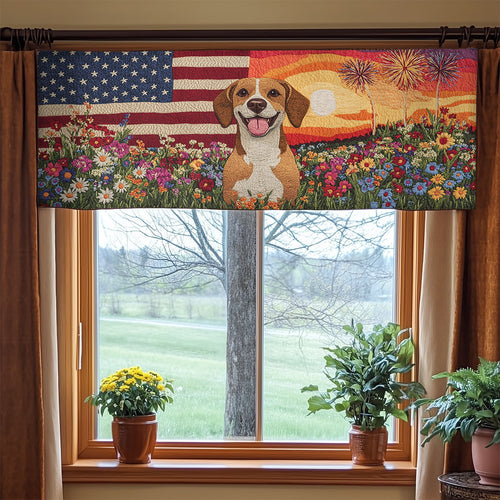 Beagle Glory WN1306009CL Quilted Valance
