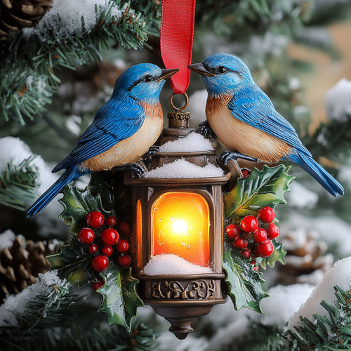 Lantern Bluebird WN2710037CL Christmas Ornament