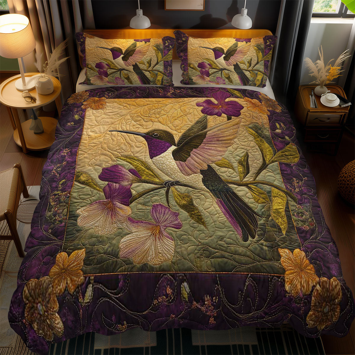 Hummingbird Elegance WN0801089CL Duvet Cover Set