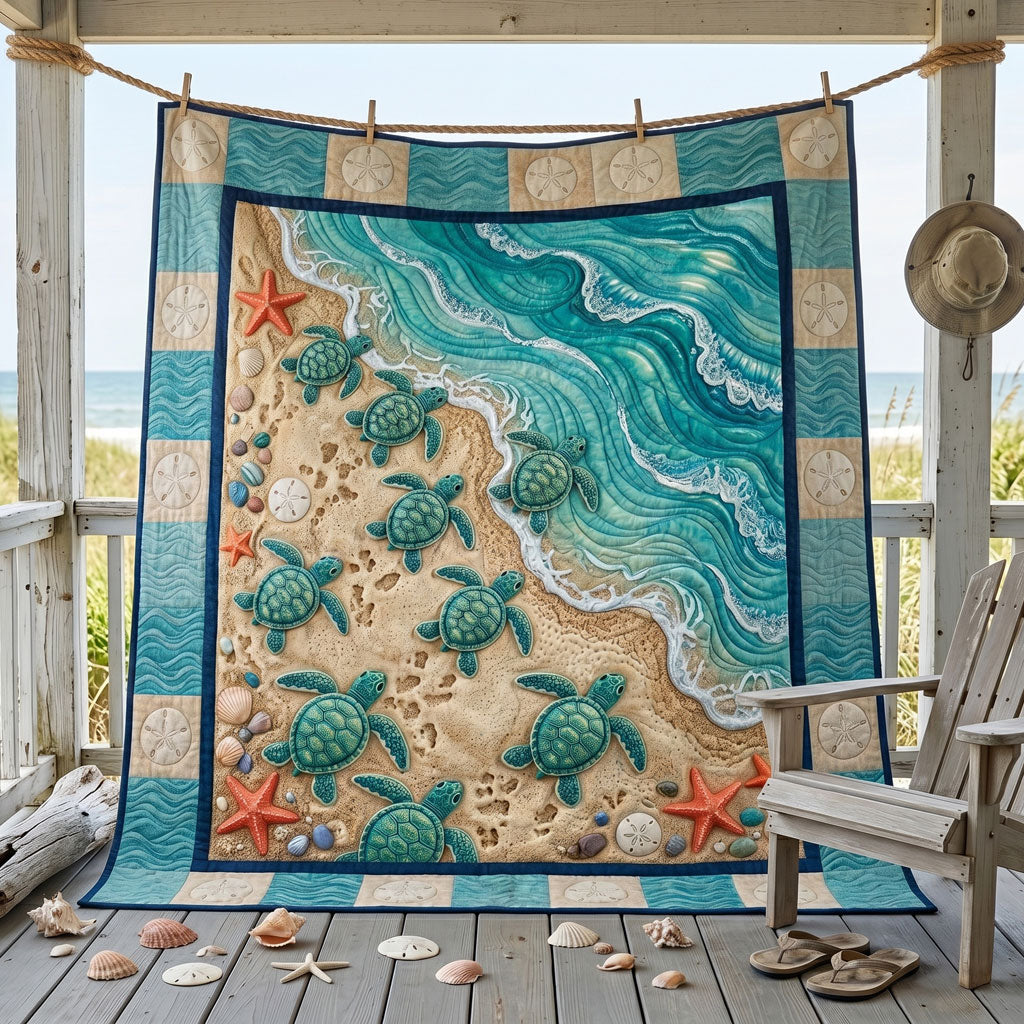Sea Turtle Shoreline WN1805011CL Quilt