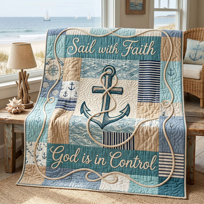 Sail With Faith Coastal WN2804018CL Quilt