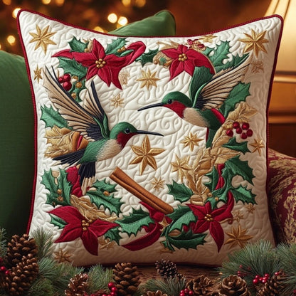 Hummingbirds In Christmas XR1810009CL Quilt Pillow Case
