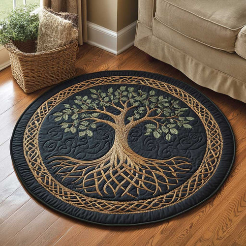 Celestial Tree Of Life WN1403053CL Quilted Round Mat