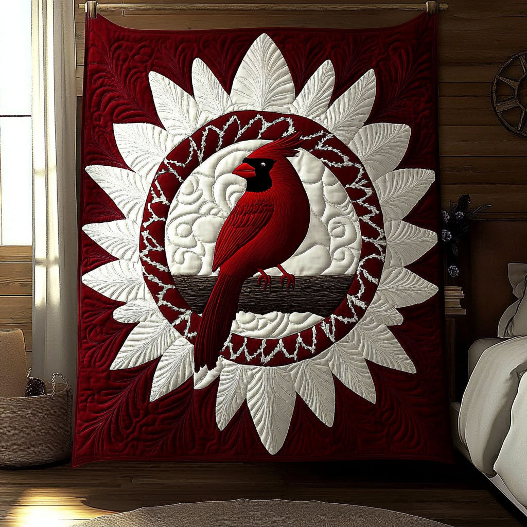 Timeless Cardinal Crest KL0501022CL Quilt