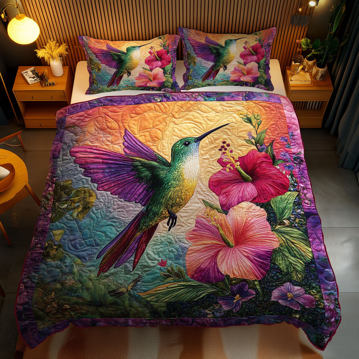 Hummingbird Bliss WN0802070CL Duvet Cover Set