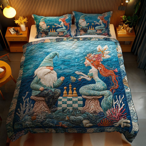 Undersea Chess Gnome WN0901109CL Duvet Cover Set