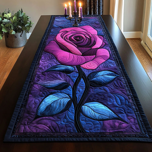 Midnight Rose CP1301037CL Quilted Table Runner