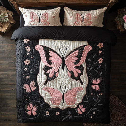 Pink Monarch Butterfly WP2201007CL Duvet Cover Set