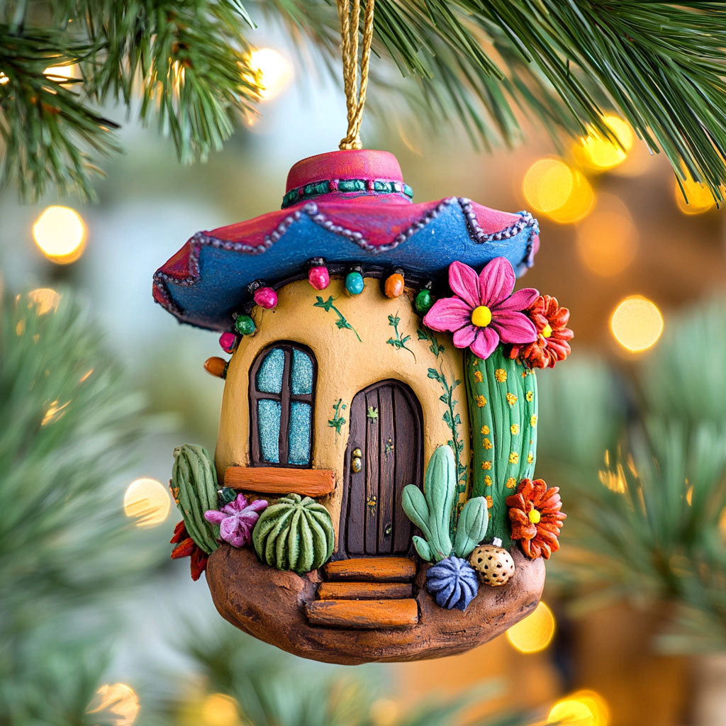 Cactus House Merry Night WN1112011CL Christmas Ornament