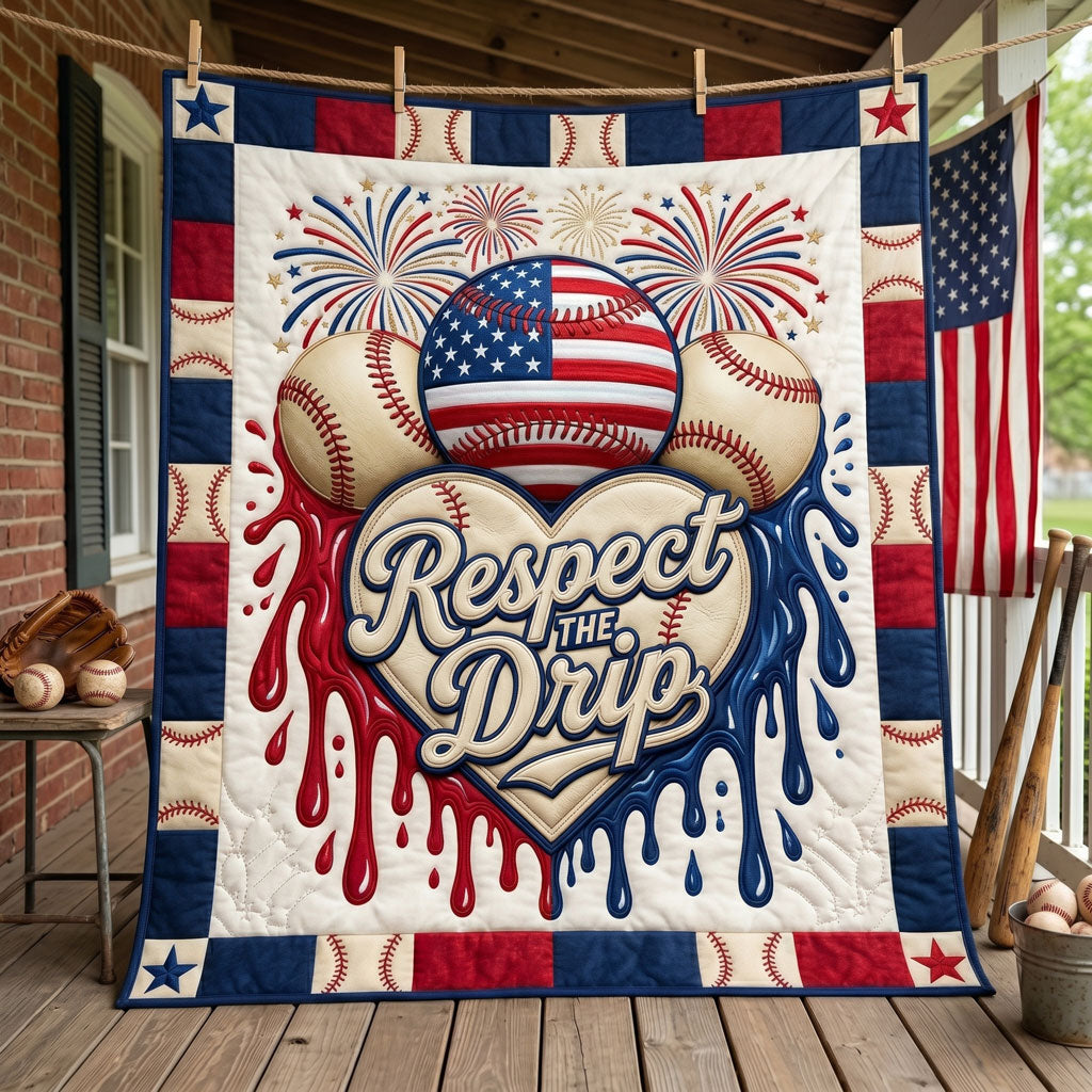Patriotic Diamond Drip WN3005007CL Quilt