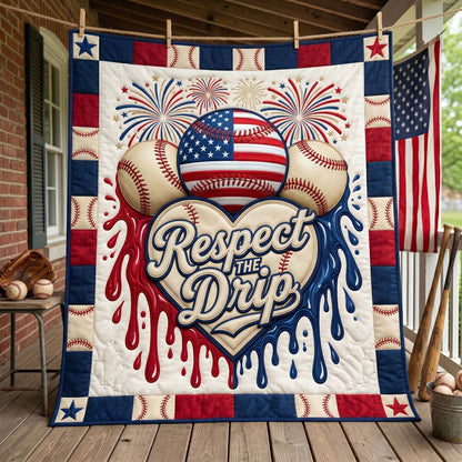 Patriotic Diamond Drip WN3005007CL Quilt